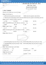 Đề kiểm tra giữa học kì 1 Toán 4 Kết nối tri thức - Đề số 6